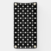 Weiße Polka-Punkte, Polka-Dot-Muster, Punkte, gepu Banner (Vertikal)