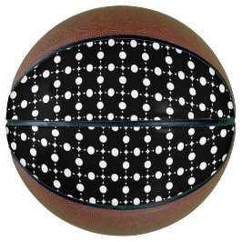 Weiße Polka-Punkte, Polka-Dot-Muster, Punkte, gepu Basketball