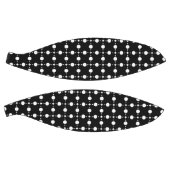 Weiße Polka-Punkte, Polka-Dot-Muster, Punkte, gepu Basketball (Panele)