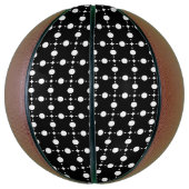 Weiße Polka-Punkte, Polka-Dot-Muster, Punkte, gepu Basketball (Vertikal)