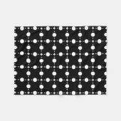 Weiße Polka-Punkte, Polka-Dot-Muster, Punkte, gepu Fleecedecke (Vorderseite (Horizontal))