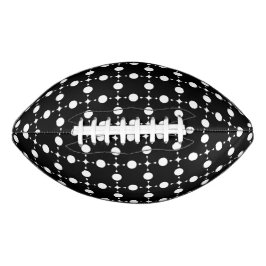 Weiße Polka-Punkte, Polka-Dot-Muster, Punkte, gepu Football