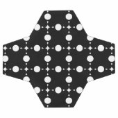 Weiße Polka-Punkte, Polka-Dot-Muster, Punkte, gepu Fußball (Flach)