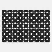 Weiße Polka-Punkte, Polka-Dot-Muster, Punkte, gepu Geschenkpapier Set (Vorderseite 2)