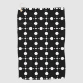 Weiße Polka-Punkte, Polka-Dot-Muster, Punkte, gepu Golfhandtuch (Vorderseite)