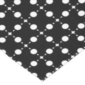 Weiße Polka-Punkte, Polka-Dot-Muster, Punkte, gepu Kurzer Tischläufer (Ecke)