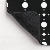 Weiße Polka-Punkte, Polka-Dot-Muster, Punkte, gepu Mousepad (Ecke)
