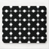 Weiße Polka-Punkte, Polka-Dot-Muster, Punkte, gepu Mousepad (Vorne)