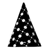 Weiße Polka-Punkte, Polka-Dot-Muster, Punkte, gepu Partyhütchen (Rechts)