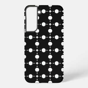 Weiße Polka-Punkte, Polka-Dot-Muster, Punkte, gepu Samsung Galaxy Hülle