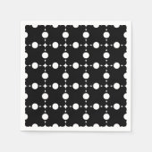 Weiße Polka-Punkte, Polka-Dot-Muster, Punkte, gepu Serviette (Vorderseite)