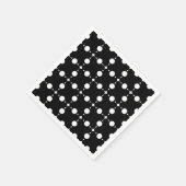 Weiße Polka-Punkte, Polka-Dot-Muster, Punkte, gepu Serviette (Ecke)