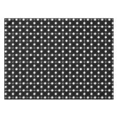 Weiße Polka-Punkte, Polka-Dot-Muster, Punkte, gepu Tischdecke (Vorderseite (Horizontal))