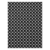 Weiße Polka-Punkte, Polka-Dot-Muster, Punkte, gepu Tischdecke (Vorderseite)