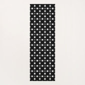 Weiße Polka-Punkte, Polka-Dot-Muster, Punkte, gepu Yogamatte (Rückseite)