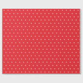 Weiße Polka-Punktmuster Geschenkpapier (Flach)