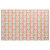 Weiße Poodle Stoff (Fat Quarter (45,7 x 55,9 cm))
