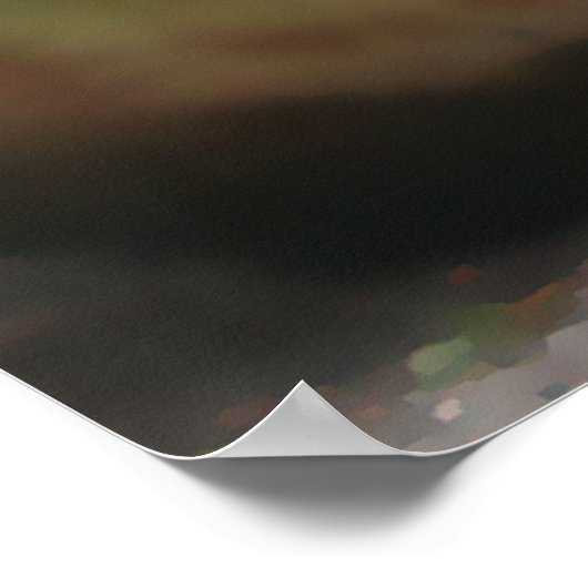 Weiße Porsche Poster (Ecke)