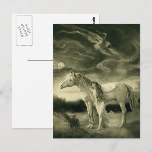 Weiße Postkarte (Vorne/Hinten)