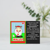 weiße Postkarte (Stehend Vorderseite)