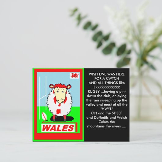 weiße Postkarte (Stehend Vorderseite)