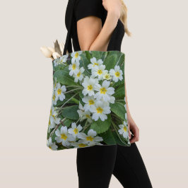 Weiße Primrosen Tasche
