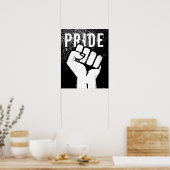 Weiße Protestfaust Poster (Küche)