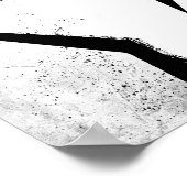 Weiße Protestfaust Poster (Ecke)