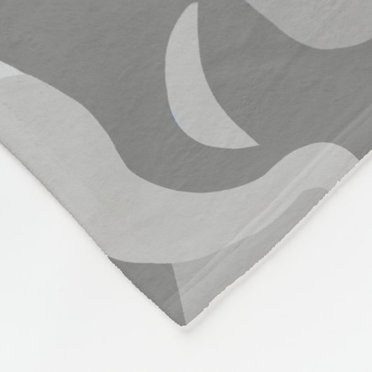 Weiße Pudel-Geschenke Fleecedecke (Ecke)