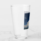Weiße Puffy-Wolke Glas (Rechts)