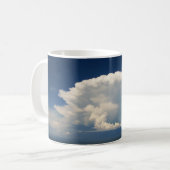 Weiße Puffy-Wolke Kaffeetasse (Vorderseite Links)