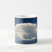 Weiße Puffy-Wolke Kaffeetasse (Mittel)