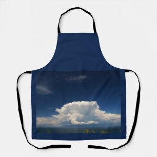 Weiße Puffy-Wolke  Schürze