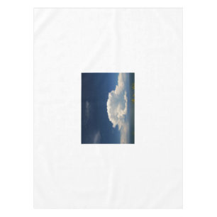 Weiße Puffy-Wolke Tischdecke