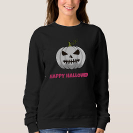 Weiße Pumkin-Happy Halloween Sweatshirt