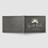 Weiße Pumpkins Rustikale Hochzeit im Herbst Gästebuch (Voll)