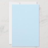 Weiße Punkte auf Custom Blue Stationery Briefpapier (Rückseite)