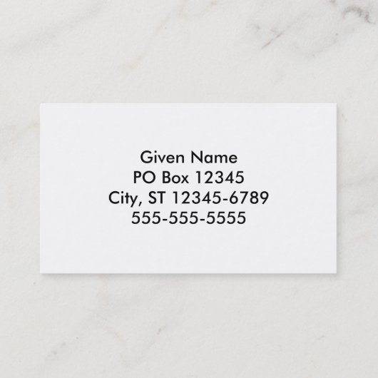 Weiße Punkte auf hellgrau Visitenkarte (Rückseite)