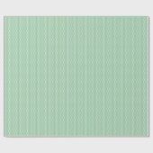 Weiße Punkte auf Salbeigrün Geschenkpapier (Flach)