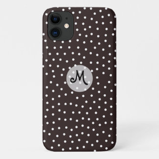 Weiße Punkte auf Schwarz mit einzigartigem Muster Case-Mate iPhone Hülle
