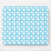 weiße Punkte, hellblau Mousepad (Vorne)