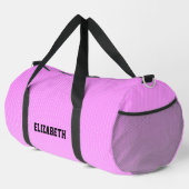 Weiße Punkte rosa Muster Duffle Bag (Rechte Ecke)
