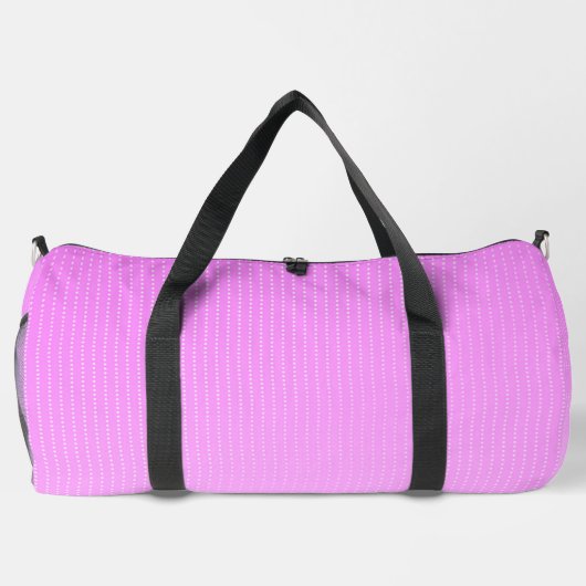 Weiße Punkte rosa Muster Duffle Bag (Rückseite)