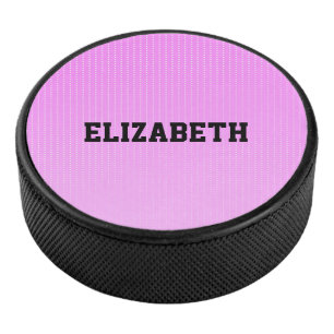 Weiße Punkte rosa Muster Eishockey Puck