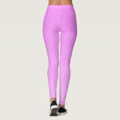 Weiße Punkte rosa Muster Leggings (Rückseite)
