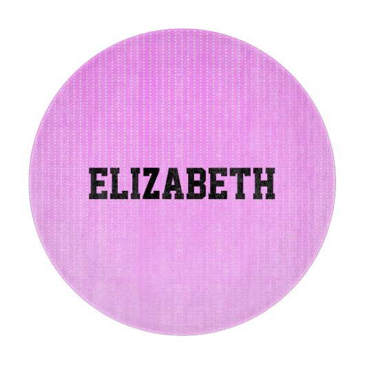 Weiße Punkte rosa Muster Schneidebrett (Vorderseite)