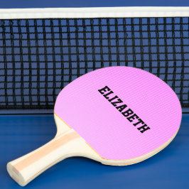 Weiße Punkte rosa Muster Tischtennis Schläger