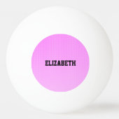 Weiße Punkte rosa Muster Tischtennisball (Vorderseite)