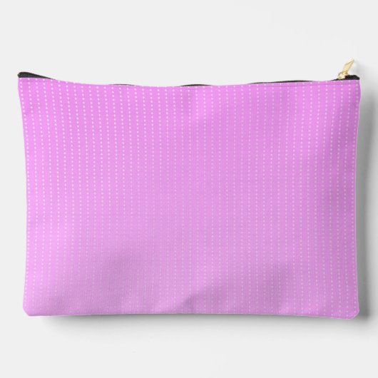 Weiße Punkte rosa Muster Zubehörtasche (Rückseite)