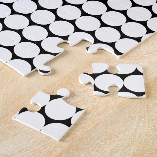 Weiße Punkte/schwarzer Hintergrund frustrierendes Puzzle (Seite)